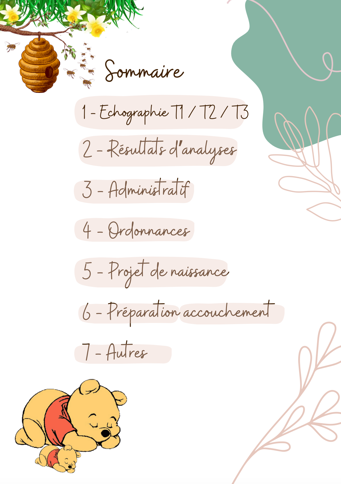 Modèle Winnie l'ourson