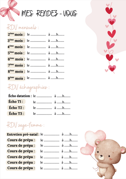 Modèle St valentin