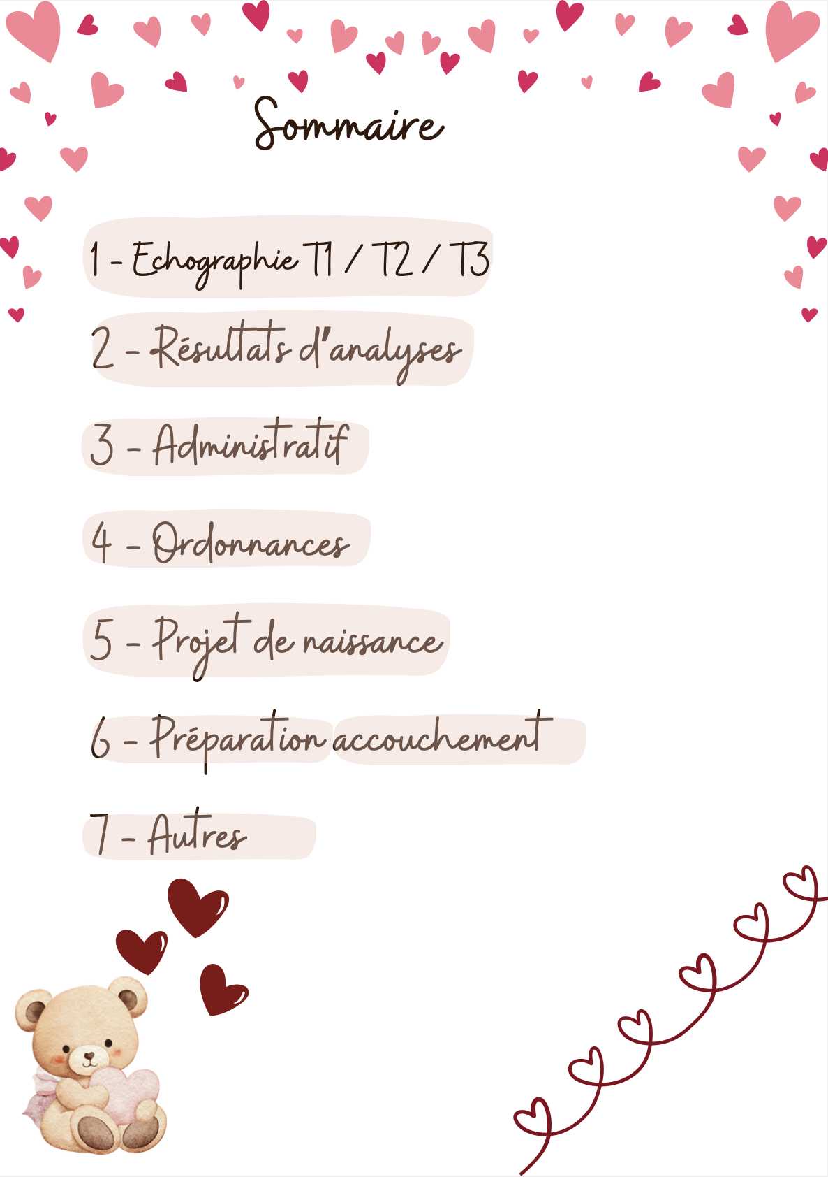 Modèle St valentin