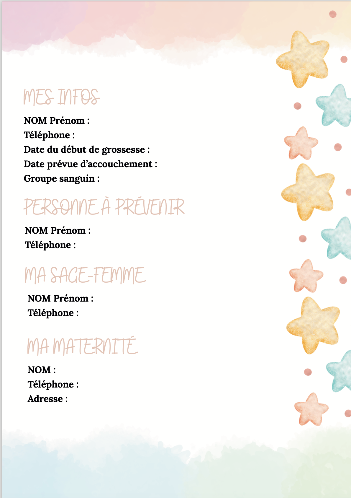 Modèle Pastel