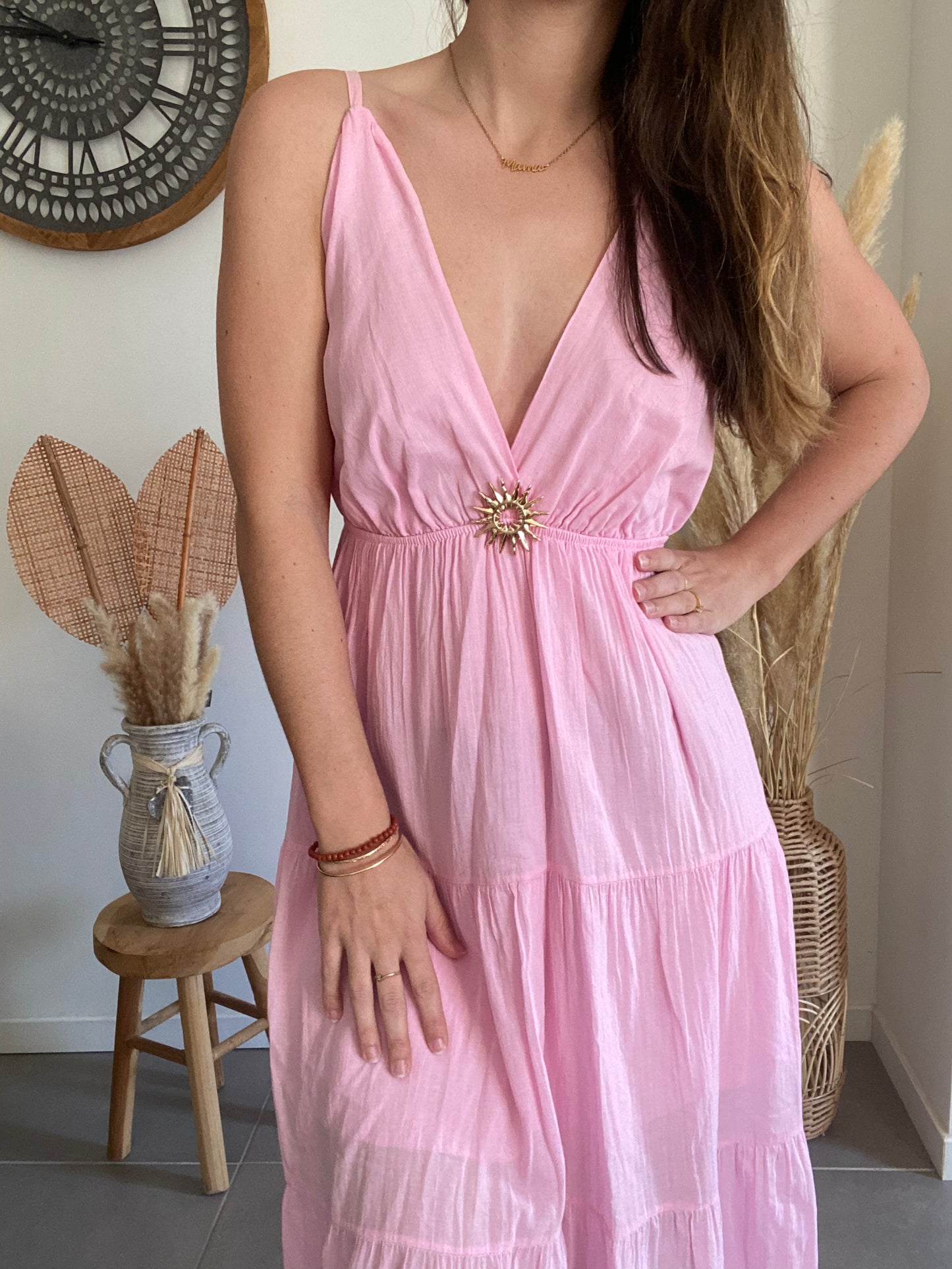 Robe bohème rose