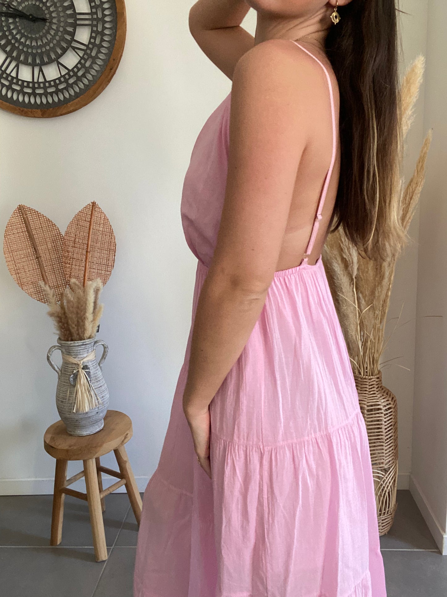 Robe bohème rose